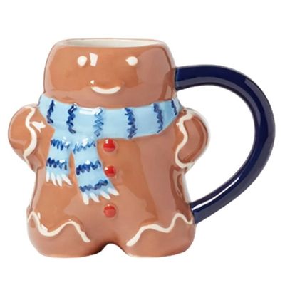 Cartoni animati Carino Ceramica Natale Pane di zenzero Tazza di caffè 300ml Nessun accessorio aggiuntivo