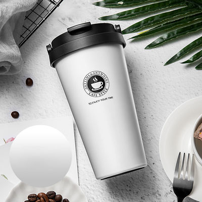 Fornitura diretta 500 ml di tazza di caffè in acciaio inossidabile a vuoto con disegno personalizzato