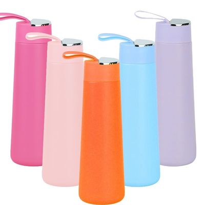 Colorato su misura 304 Acciaio inossidabile Sport portatile 350ml bottiglia d'acqua con manico