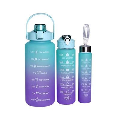 Bambini caldi 3 in 1 Set bottiglia con paglia per bambini scuola 2000ml 900ml 300ml Capacità