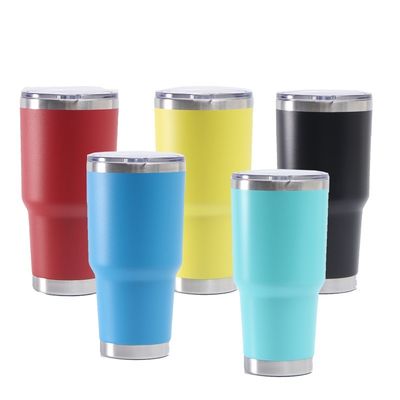 30oz di polvere rivestita di vino Tumbler La migliore tazza di caffè riutilizzabile per i bisogni di viaggio