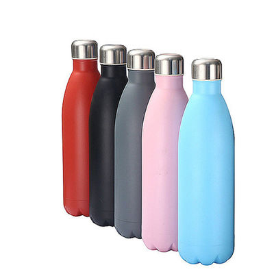 Bottiglia di acqua sportiva in acciaio inossidabile da 1000 ml riutilizzabile e impermeabile per famiglie attive