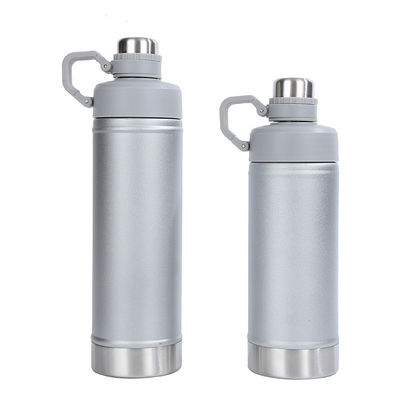 Sport all'aria aperta Viaggi Bottiglia d'acqua Sliver Flasche in acciaio inossidabile Palestra termo aspiratore