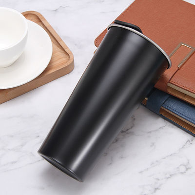 Tazza da caffè in acciaio inossidabile a doppia parete in stile cartone animato per viaggi