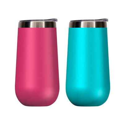 In magazzino 6 oz di flauti di champagne senza fusto Tumbler 10 oz per bambini Sublimazione tazza di caffè Tazze isolanti al vuoto
