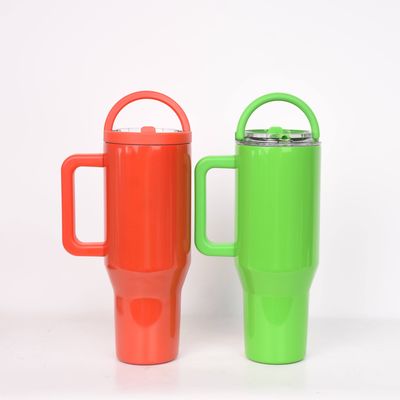 Bottiglia d'acqua in acciaio inossidabile 40oz Tumbler con maniglia e coperchio Eco-friendly vantaggio