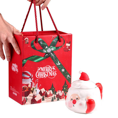Tazze di caffè in ceramica nordica personalizzate per Natale Capacità 400 ml con design di Babbo Natale