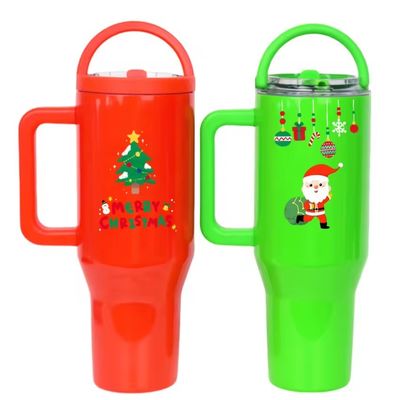 Bottiglia d'acqua in acciaio inossidabile 40oz Tumbler con maniglia e coperchio Eco-friendly vantaggio