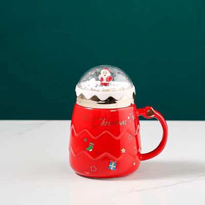 2024 Bello Natale Pallone di Neve Ceramica Tazza Set regalo con tutti gli accessori e Tazza Carina