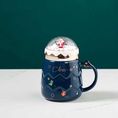 2024 Bello Natale Pallone di Neve Ceramica Tazza Set regalo con tutti gli accessori e Tazza Carina