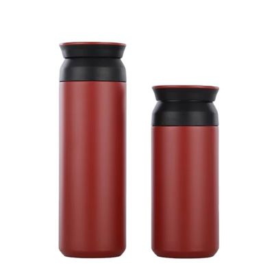 Coppe di acciaio inossidabile a doppia parete con coperchio e manico Capacità 350ml/500ml