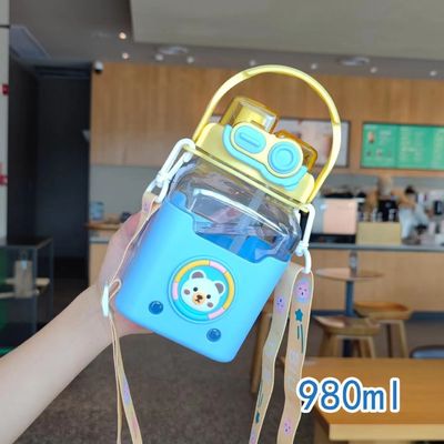 Coppa di paglia quadrata per bambini di grande capacità con metodo di flusso diretto dell'acqua potabile