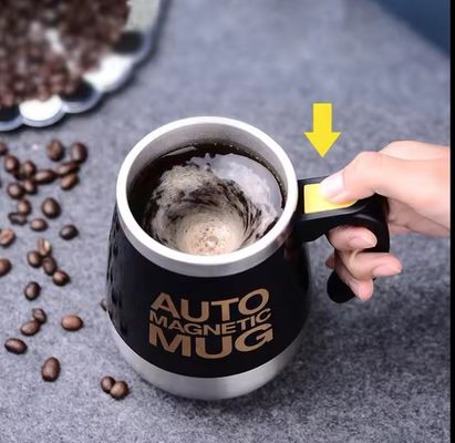 Conveniente portabile elettrico agitazione Caffè Latte Bottiglia 450ml in acciaio inossidabile Tumbler