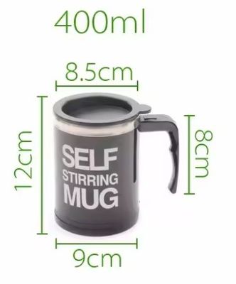 Conveniente portabile elettrico agitazione Caffè Latte Bottiglia 450ml in acciaio inossidabile Tumbler