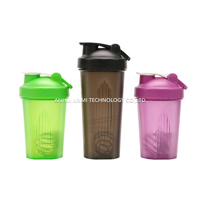 600ml Fitness Plastic Black Gym Blender Shaker Cup per sport Disegno impermeabile