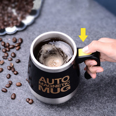 1 pezzo doppio isolato auto-agitazione tazza elettrica pigro mescolazione automatica in acciaio inossidabile Tazza di caffè di viaggio