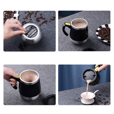 1 pezzo doppio isolato auto-agitazione tazza elettrica pigro mescolazione automatica in acciaio inossidabile Tazza di caffè di viaggio
