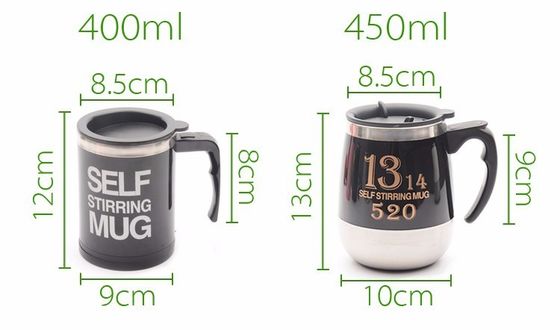 1 pezzo doppio isolato auto-agitazione tazza elettrica pigro mescolazione automatica in acciaio inossidabile Tazza di caffè di viaggio