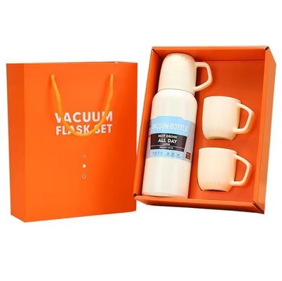 Acciaio inossidabile Isolamento da vuoto Tazza d'acqua Set regalo con tazza dritta in molti colori