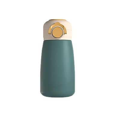 Bottiglia d'acqua portatile a vuoto in acciaio inossidabile a forma di fungo da 380 ml per bambini