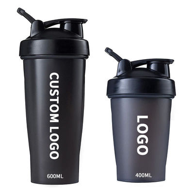 400ml Fitness Plastic Black Gym Blender Shaker Cup Protein Shaker Bottiglia per versatile