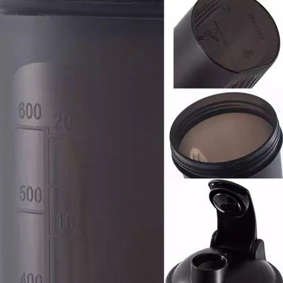 400ml Fitness Plastic Black Gym Blender Shaker Cup Protein Shaker Bottiglia per versatile
