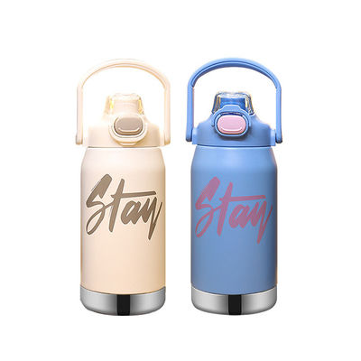 Super Nuovo Stile Bambini Carino Cartoon Vaso di vuoto Bambini Isolato Vaso Acqua Termale con paglia