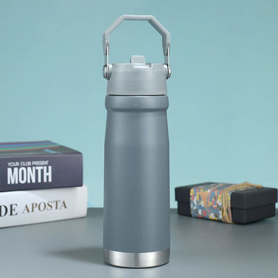 500 ml/650 ml Flesso aspiratore in acciaio inossidabile portabile utensili da bere per sport all' aperto con maniglia