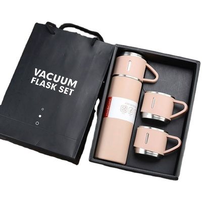 Acciaio inossidabile Vaso vuoto Bottiglia d'acqua Tazza Tumbler Set regalo con 3 coperchi 304 interno