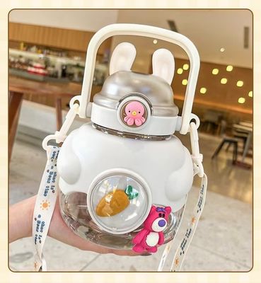 Opzioni di colore personalizzate Portable Cuddle Rabbit Bottiglia d'acqua Stili attraenti Bambini