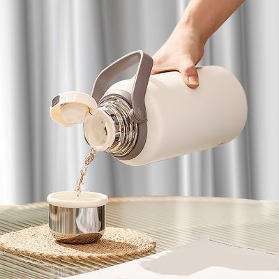 Tazze di caffè isolanti a doppia parete riutilizzabili Flasche aspiratrici in acciaio inossidabile Set di termosi
