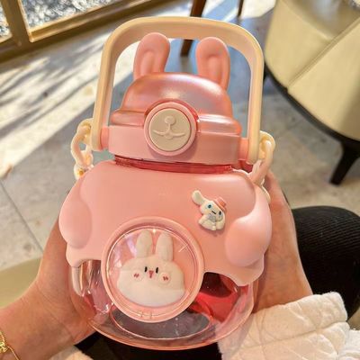 Opzioni di colore personalizzate Portable Cuddle Rabbit Bottiglia d'acqua Stili attraenti Bambini