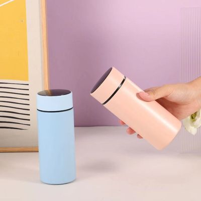 Bottiglia sportiva isolante 350 ml Flasca di vuoto in acciaio inossidabile con display di temperatura
