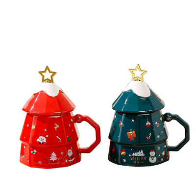 Cassa regalo per tazze d'acqua in ceramica 3D per occasione di Natale e regali