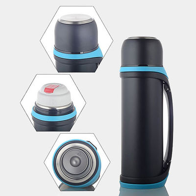 Disegno sportivo grande capacità 2QT 64oz bottiglia a vuoto con tazza per bevande calde