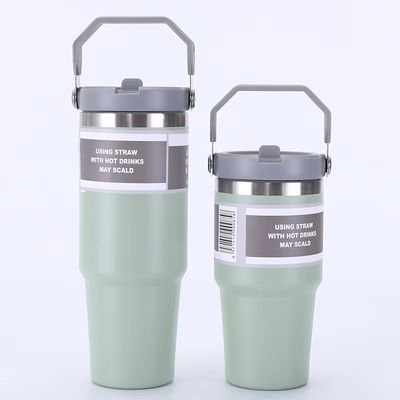 20oz 30oz Acciaio inossidabile Vacuum Isolato Tumbler Con Maniglia Capo Logo personalizzato Ideale