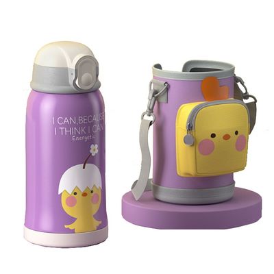 Acciaio inossidabile 550ml Logo personalizzato Bounce Straw Lid Thermos Cup per studenti in campeggio