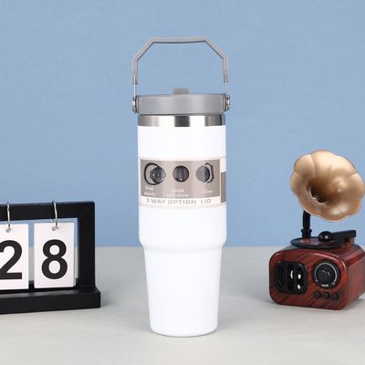 Moderno design 20oz di acciaio inossidabile a vuoto isolato Tumbler con maniglia coperchio logo personalizzato