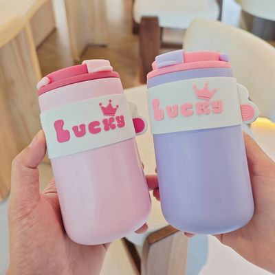 420 ml di bottiglia d'acqua in acciaio inox con coperchio