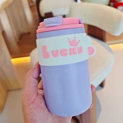 420 ml di bottiglia d'acqua in acciaio inox con coperchio