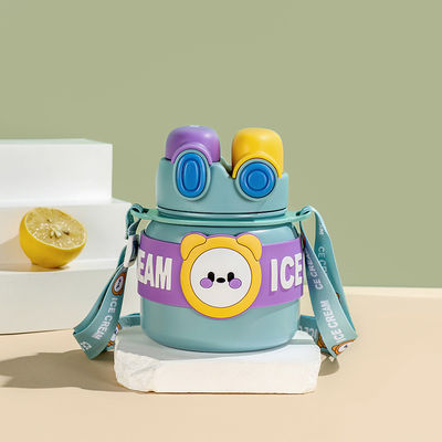 Bottiglia portatile di acqua di paglia per bambini in acciaio inossidabile 316 e isolante termico