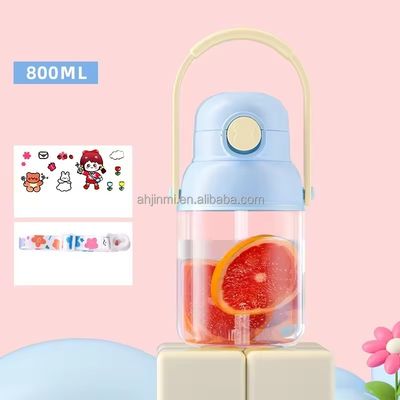 Stile di design minimalista Bottiglia di plastica da 800 ml per sport all'aperto Bottello per adulti