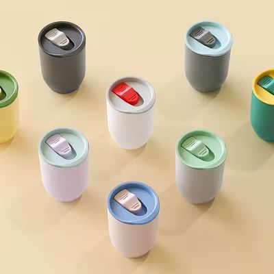 285g Logo personalizzato Plastico di grande capacità Sport all'aperto Portatile Succo di paglia Bicchiere di acqua potabile