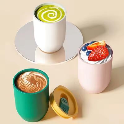Viaggio Occasione 12oz AS Plastica Colorevole Viniera Con Chiusure Moderno Design Eco-friendly
