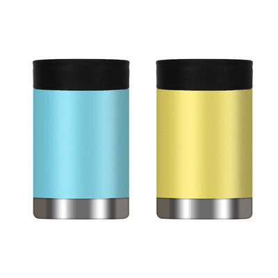 In acciaio inossidabile Logo personalizzato metallo a doppia parete insulato Can Cooler per ufficio / auto / casa