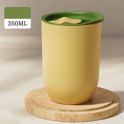 Bottiglia di acqua potabile portatile con succo di paglia per sport all'aperto 350 ml