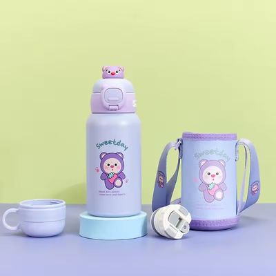 Bottiglia d'acqua portatile a nastro con coperchio