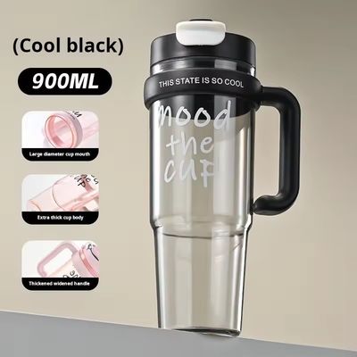 Coppa d'acqua di plastica 900ml Bottiglia spray senza BPA per ragazze Sport all'aria aperta e viaggi