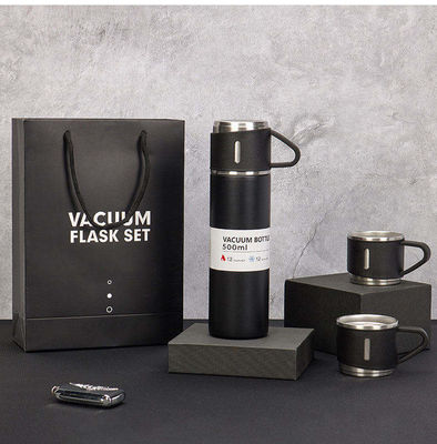 Esempio Fornire Flasca di Acciaio Inossidabile Vaccum Thermos Mug Set regalo per affari aziendali