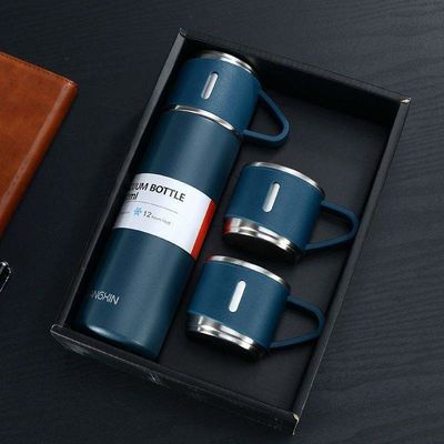500ml Bottone Termo Isolato Vaso a vuoto Bottiglia d'acqua Tazza Tumbler Set regalo Perfetto